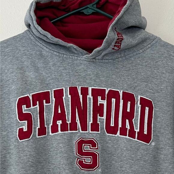 Stadium Athletics Stanford College 90s Y2K hoodie sweatshirt embroidered M​ - Picture 7 of 14